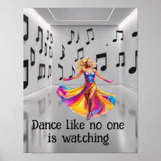 Dans alsof niemand toekijkt poster