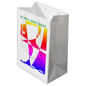 DANS_ANDERS_ Regenboog Medium Cadeauzakje (Achterkant Gekanteld)