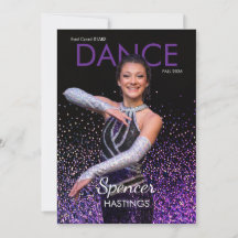 Dans Autogramkaart Glitter Showcase Danser Kaarten