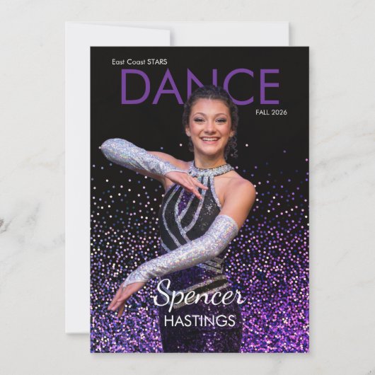 Dans Autogramkaart Glitter Showcase Danser Kaarten (Voorkant)
