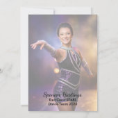 Dans Autogramkaart Glitter Showcase Danser Kaarten (Achterkant)