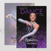 Dans Autogramkaart Glitter Showcase Danser Kaarten (Voorkant / Achterkant)