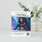 Dans Autogramkaart Performer Fotokaarten QR-code Briefkaart (Staand voorkant)