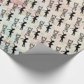 Dans -  ballerina silhouetpatroon cadeaupapier (Hoek)