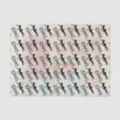 Dans -  ballerina silhouetpatroon tissuepapier (Voorkant)