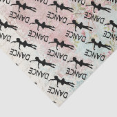 Dans -  ballerina silhouetpatroon tissuepapier (Detail)