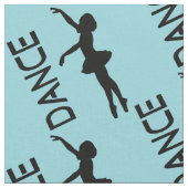 Dans - Ballerina Silhouette Patroon Stof (Close Up)