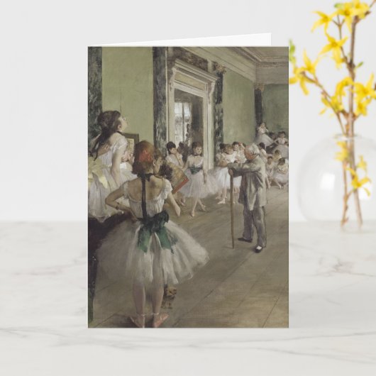 Dans / Ballet - School - Degas schilderij Kaart (Gele Bloem)