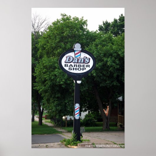 Dan's Barber Shop Poster (Voorkant)