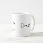 Dans begint waar woorden Eigen naam beëindigen Koffiemok (Voorkant rechts)