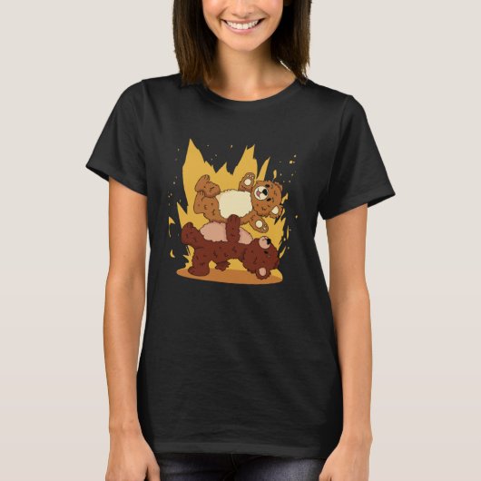 Dans beren partij beer t-shirt (Voorkant)