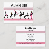 Dans beweegt Visitekaartje (Voorkant / Achterkant)