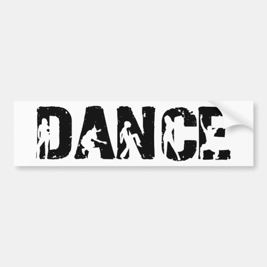 DANS! Bewegers en Schudders Bumpersticker (Voorkant)