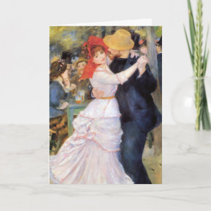 Dans bij Bougival - Renoir Impressionist Painting Kaart