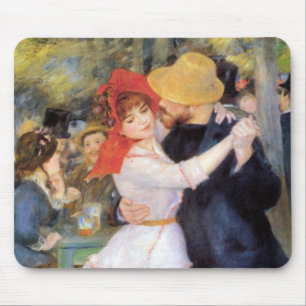 Dans bij Bougival - Renoir Impressionist Painting Muismat