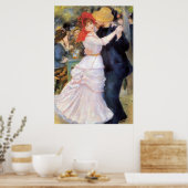 Dans bij Bougival - Renoir Impressionist Painting Poster (Keuken)