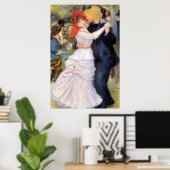 Dans bij Bougival - Renoir Impressionist Painting Poster (Thuiskantoor)