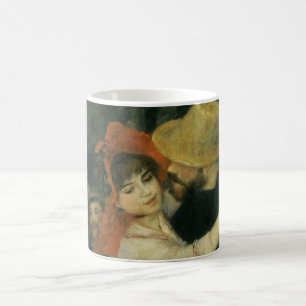Dans bij Bougival van Pierre Renoir, Vintage Kunst Koffiemok