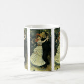 Dans bij Bougival van Pierre Renoir, Vintage Kunst Koffiemok (Voorkant rechts)