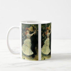 Dans bij Bougival van Pierre Renoir, Vintage Kunst Koffiemok