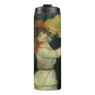 Dans bij Bougival van Pierre Renoir, Vintage Kunst Thermosbeker