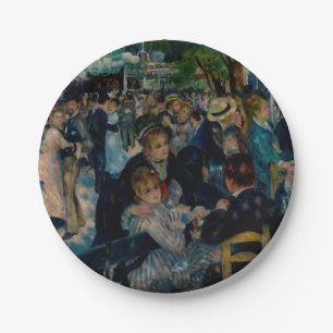 Dans bij de Moulin de la Galette - Auguste Renoir Papieren Bordje
