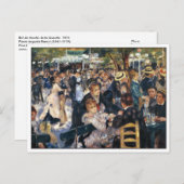 Dans bij de Moulin de la Galette door Renoir Briefkaart (Voorkant / Achterkant)