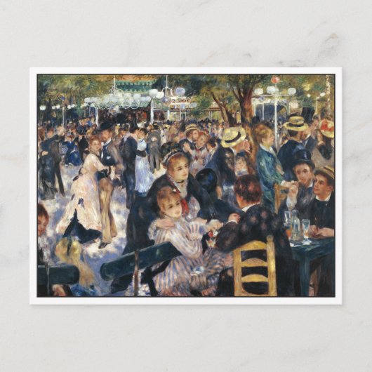 Dans bij de Moulin de la Galette door Renoir Briefkaart (Voorkant)