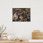 Dans bij Le Moulin de la Galette van Pierre Renoir Poster (Keuken)