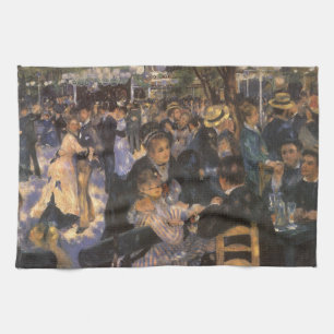 Dans bij Le Moulin de la Galette van Pierre Renoir Theedoek