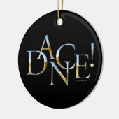 Dans! (Chrome) Keramisch Ornament (Links)