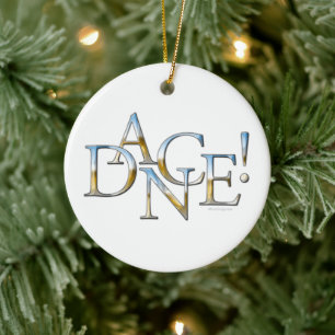 Dans! (Chrome) keramisch Ornament