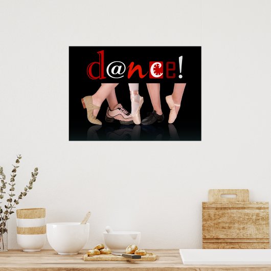 Dans! - Dance Shoes Poster (Keuken)