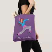 Dans-dancer-dans-dans-tas van Cute hip hop Tote Bag (Dichtbij)