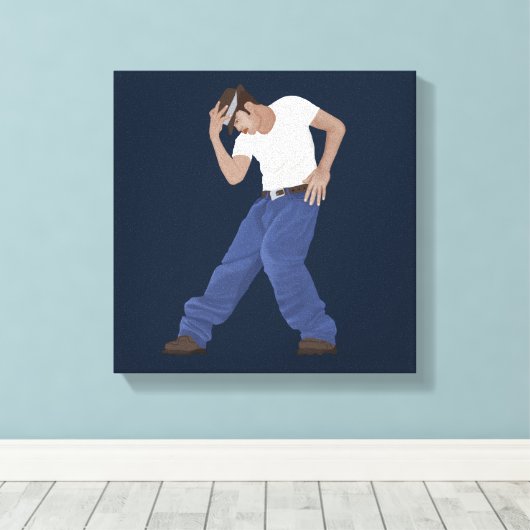 Dans Dans Canvas Afdruk (Insitu (Houten vloer))