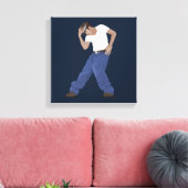 Dans Dans  Canvas Afdruk (Insitu (Woonkamer))