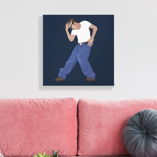 Dans Dans Canvas Afdruk (Insitu (Woonkamer))