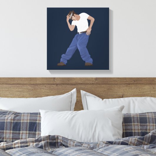 Dans Dans Canvas Afdruk (Insitu (Slaapkamer))