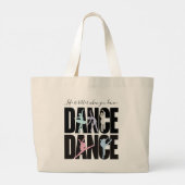 Dans Dans Pastel Silhouet Grote Tote Bag (Achterkant)