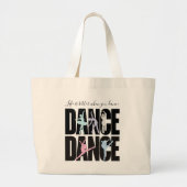 Dans Dans Pastel Silhouet Grote Tote Bag (Voorkant)