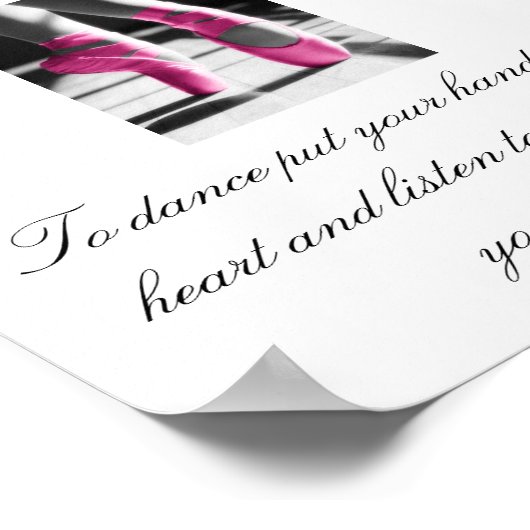 "Dans dansen zet je hand op je hand... Poster (Hoek)