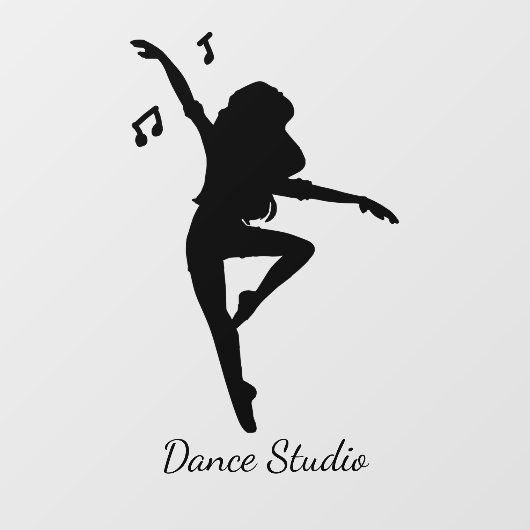 Dans dansend Design Window Cling Raamsticker (Vel)