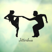 Dans dansend Design Window Cling Raamsticker (Vel 3)