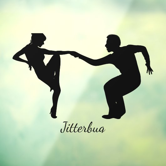 Dans dansend Design Window Cling Raamsticker (Vel 3)