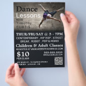 Dans-danser, dans-les Adverteren Flyer (Hand)