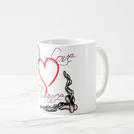 Dans danseringsontwerp koffiemok (Voorkant rechts)