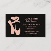 Dans dansstudio voor leraar balletsdansdansdansdan visitekaartje (Voorkant)