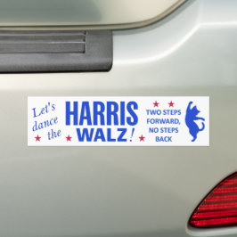 Dans de Harris Walz Bumpersticker