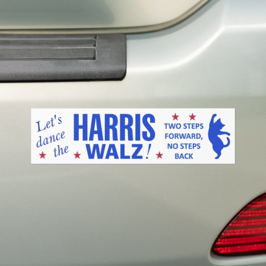 Dans de Harris Walz Bumpersticker (Op auto)