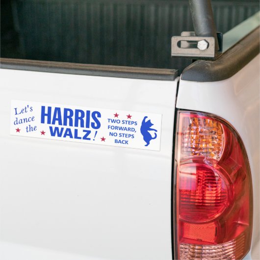 Dans de Harris Walz Bumpersticker (Op Truck)